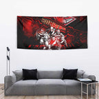 Step Into Horror Domain Bombers Football Tapestry Halloween Horror Movie Characters - Aussie Hoodie