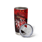 Step Into Horror Domain Bombers Football Tumbler Cup Halloween Horror Movie Characters - Aussie Hoodie