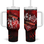 Step Into Horror Domain Bombers Football Tumbler With Handle Halloween Horror Movie Characters - Aussie Hoodie