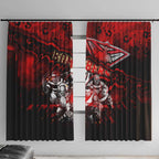 Step Into Horror Domain Bombers Football Window Curtain Halloween Horror Movie Characters - Aussie Hoodie