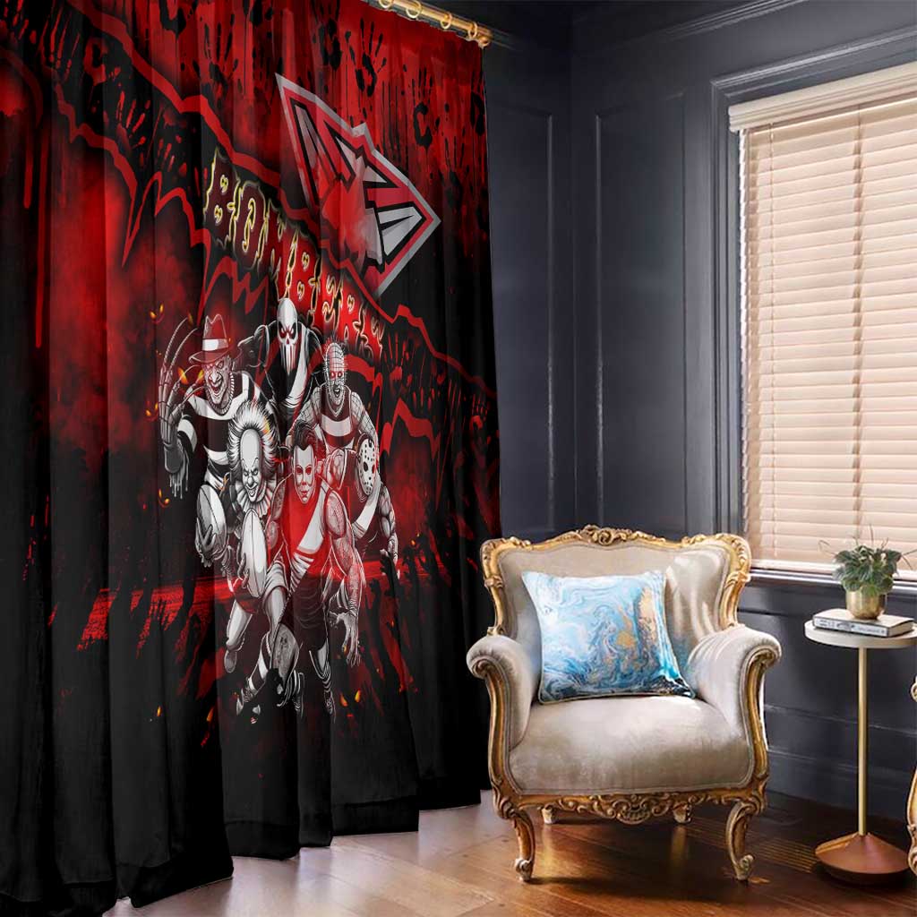 Step Into Horror Domain Bombers Football Window Curtain Halloween Horror Movie Characters - Aussie Hoodie
