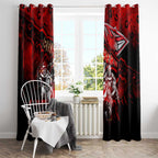 Step Into Horror Domain Bombers Football Window Curtain Halloween Horror Movie Characters - Aussie Hoodie