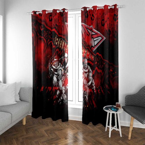 Step Into Horror Domain Bombers Football Window Curtain Halloween Horror Movie Characters - Aussie Hoodie