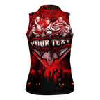 Step Into Horror Domain Bombers Football Women Sleeveless Polo Shirt Halloween Horror Movie Characters - Aussie Hoodie