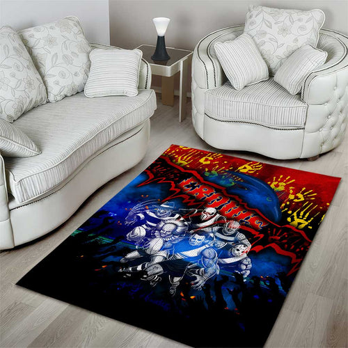 Step Into Horror Domain Crows Football Area Rug Halloween Horror Movie Characters - Aussie Hoodie
