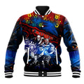 Step Into Horror Domain Crows Football Baseball Jacket Halloween Horror Movie Characters - Aussie Hoodie