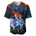 Step Into Horror Domain Crows Football Baseball Jersey Halloween Horror Movie Characters - Aussie Hoodie