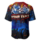 Step Into Horror Domain Crows Football Baseball Jersey Halloween Horror Movie Characters - Aussie Hoodie