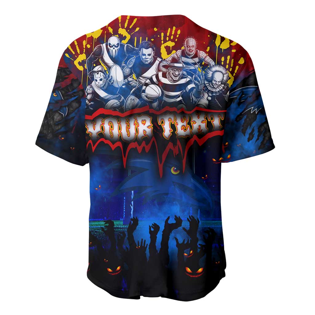 Step Into Horror Domain Crows Football Baseball Jersey Halloween Horror Movie Characters - Aussie Hoodie