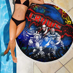 Step Into Horror Domain Crows Football Beach Blanket Halloween Horror Movie Characters - Aussie Hoodie