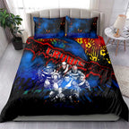 Step Into Horror Domain Crows Football Bedding Set Halloween Horror Movie Characters - Aussie Hoodie