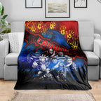 Step Into Horror Domain Crows Football Blanket Halloween Horror Movie Characters - Aussie Hoodie