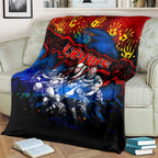 Step Into Horror Domain Crows Football Blanket Halloween Horror Movie Characters - Aussie Hoodie
