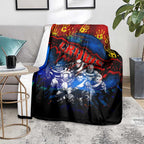 Step Into Horror Domain Crows Football Blanket Halloween Horror Movie Characters - Aussie Hoodie