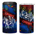 Step Into Horror Domain Crows Football 4 in 1 Can Cooler Tumbler Halloween Horror Movie Characters - Aussie Hoodie