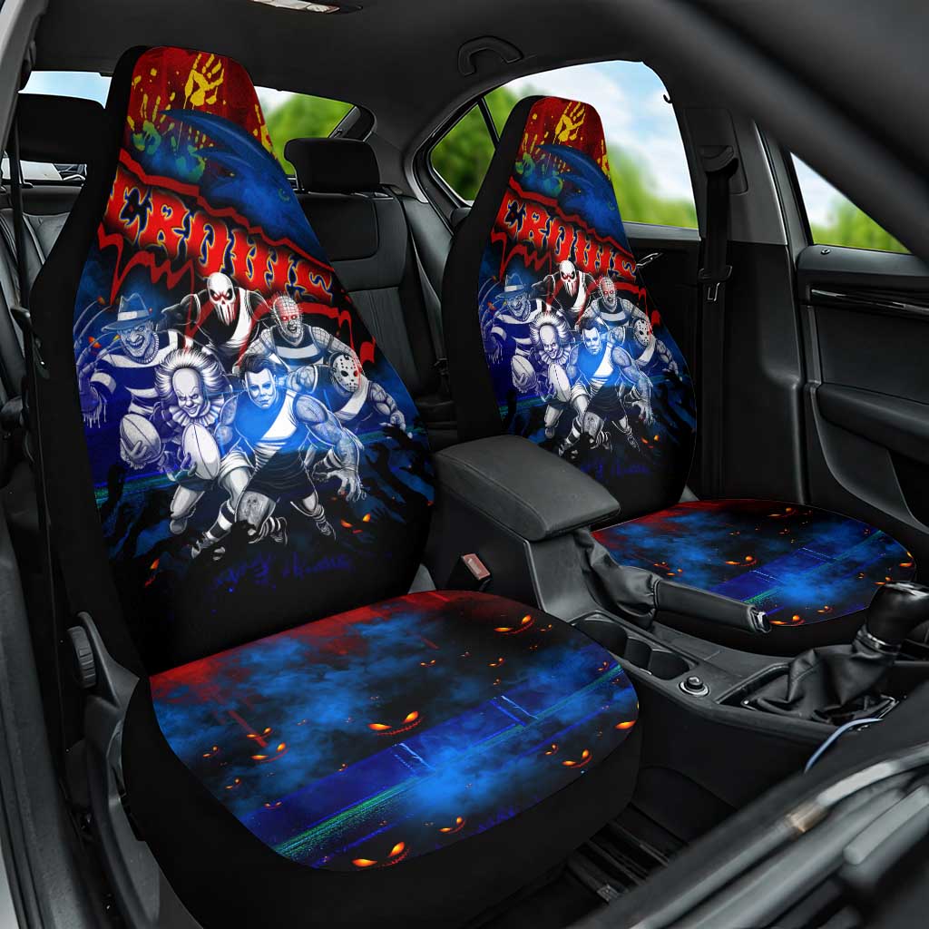 Step Into Horror Domain Crows Football Car Seat Cover Halloween Horror Movie Characters - Aussie Hoodie