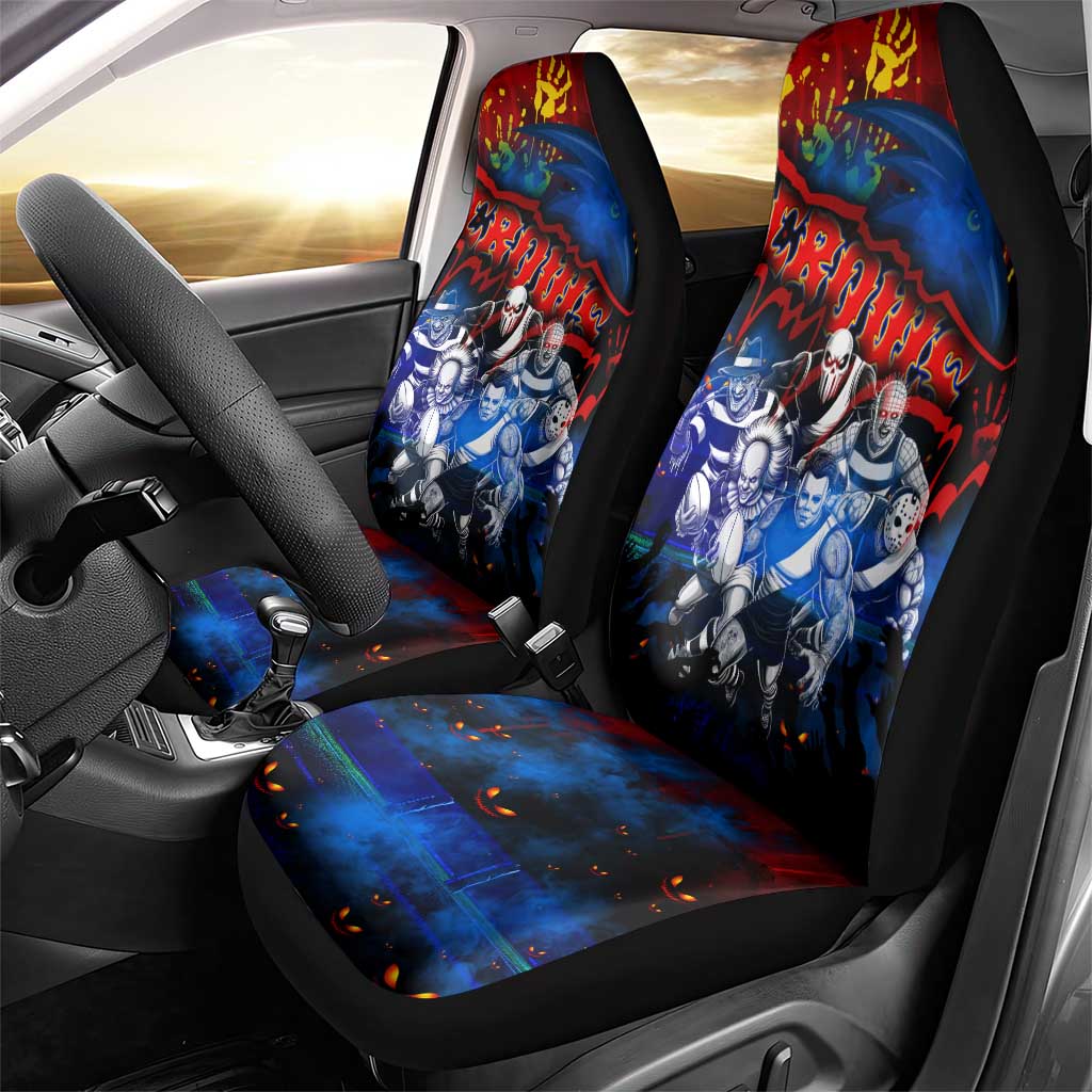 Step Into Horror Domain Crows Football Car Seat Cover Halloween Horror Movie Characters - Aussie Hoodie