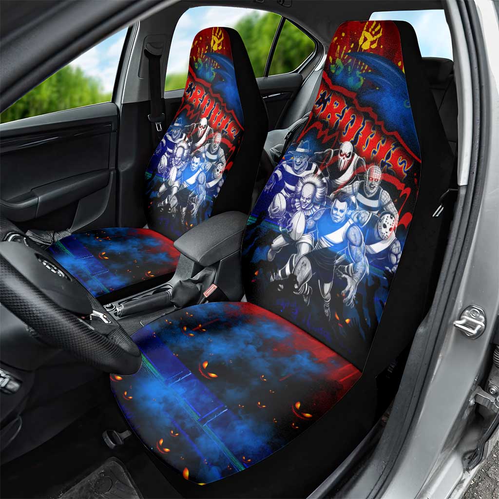 Step Into Horror Domain Crows Football Car Seat Cover Halloween Horror Movie Characters - Aussie Hoodie