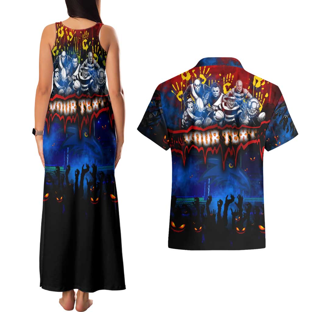 Step Into Horror Domain Crows Football Couples Matching Tank Maxi Dress and Hawaiian Shirt Halloween Horror Movie Characters - Aussie Hoodie