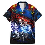 Step Into Horror Domain Crows Football Family Matching Mermaid Dress and Hawaiian Shirt Halloween Horror Movie Characters - Aussie Hoodie