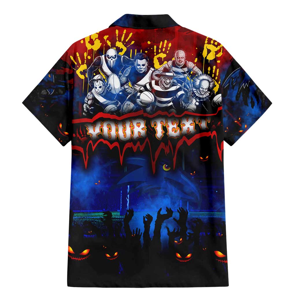 Step Into Horror Domain Crows Football Family Matching Mermaid Dress and Hawaiian Shirt Halloween Horror Movie Characters - Aussie Hoodie