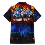 Step Into Horror Domain Crows Football Family Matching Mermaid Dress and Hawaiian Shirt Halloween Horror Movie Characters - Aussie Hoodie