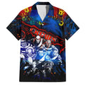 Step Into Horror Domain Crows Football Family Matching Puletasi and Hawaiian Shirt Halloween Horror Movie Characters - Aussie Hoodie