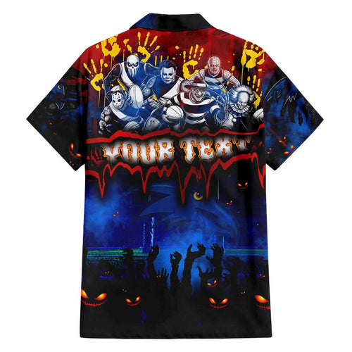 Step Into Horror Domain Crows Football Family Matching Summer Maxi Dress and Hawaiian Shirt Halloween Horror Movie Characters - Aussie Hoodie