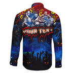 Step Into Horror Domain Crows Football Family Matching Summer Maxi Dress and Hawaiian Shirt Halloween Horror Movie Characters - Aussie Hoodie