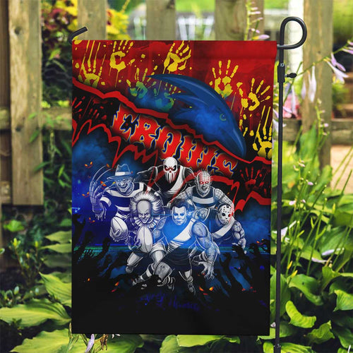 Step Into Horror Domain Crows Football Garden Flag Halloween Horror Movie Characters - Aussie Hoodie