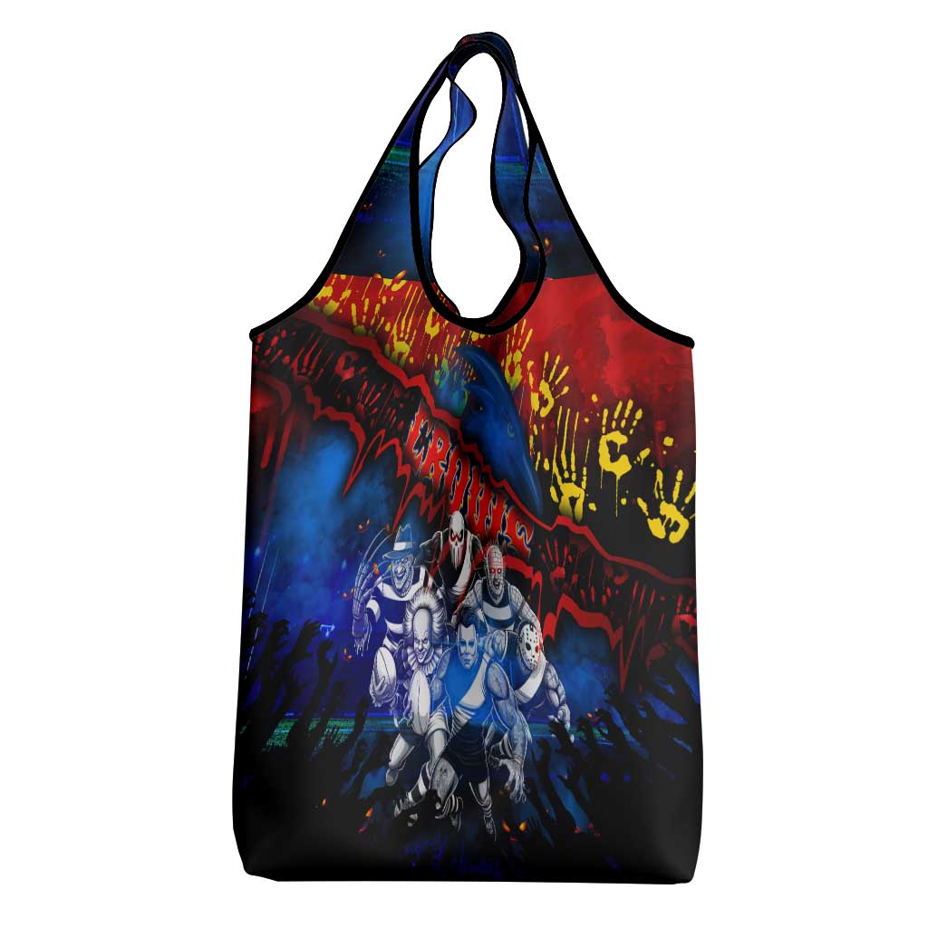 Step Into Horror Domain Crows Football Grocery Bag Halloween Horror Movie Characters - Aussie Hoodie