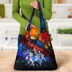 Step Into Horror Domain Crows Football Grocery Bag Halloween Horror Movie Characters - Aussie Hoodie