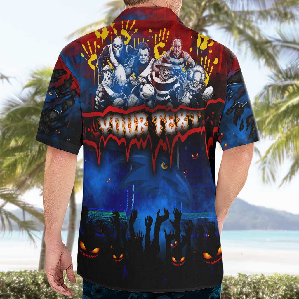Step Into Horror Domain Crows Football Hawaiian Shirt Halloween Horror Movie Characters - Aussie Hoodie