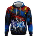 Step Into Horror Domain Crows Football Hoodie Halloween Horror Movie Characters - Aussie Hoodie