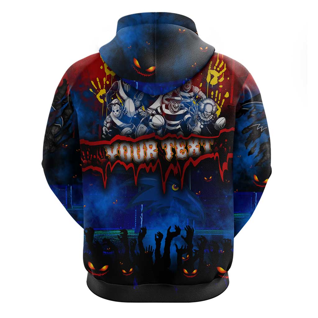 Step Into Horror Domain Crows Football Hoodie Halloween Horror Movie Characters - Aussie Hoodie