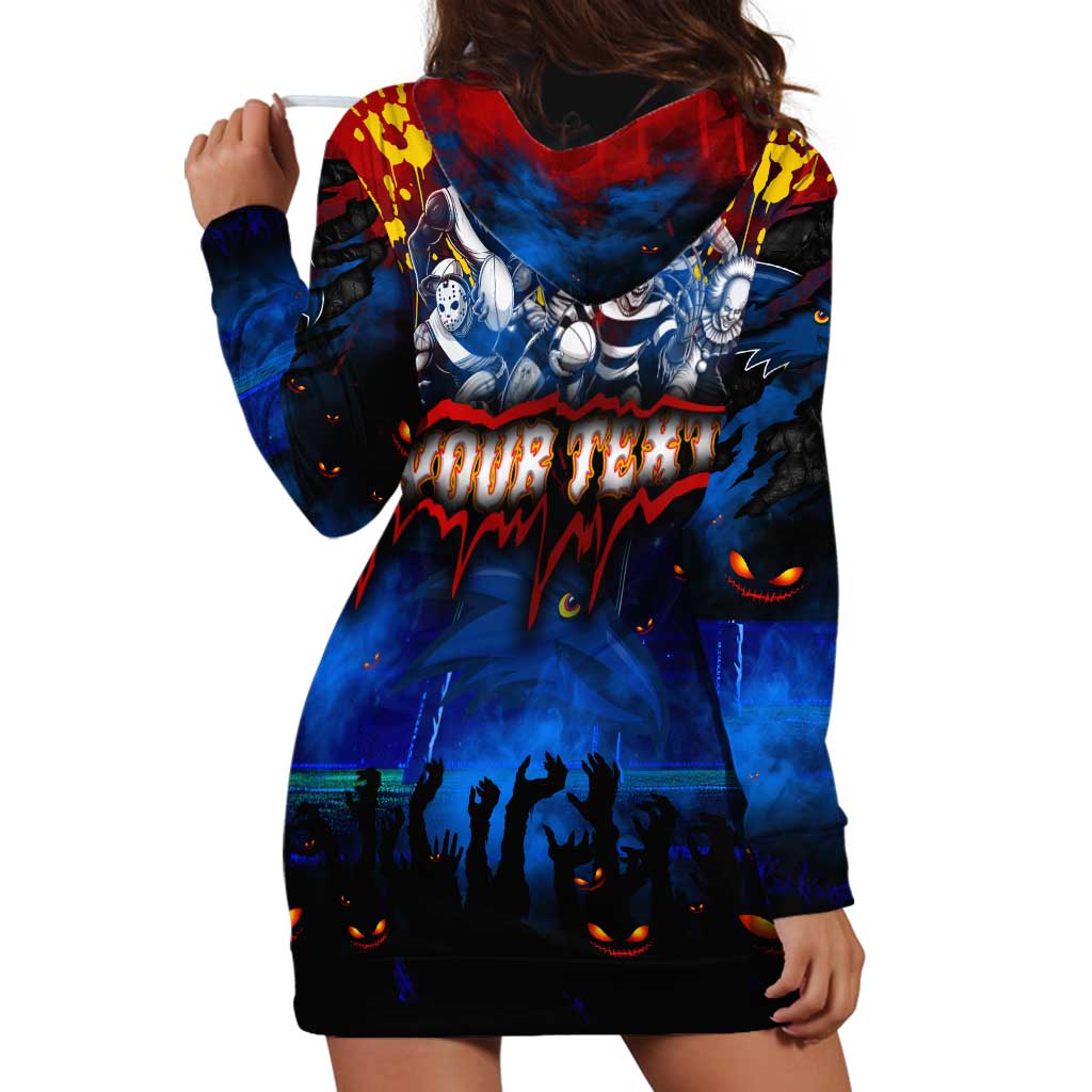 Step Into Horror Domain Crows Football Hoodie Dress Halloween Horror Movie Characters - Aussie Hoodie