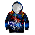 Step Into Horror Domain Crows Football Kid Hoodie Halloween Horror Movie Characters - Aussie Hoodie