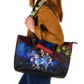 Step Into Horror Domain Crows Football Leather Tote Bag Halloween Horror Movie Characters - Aussie Hoodie