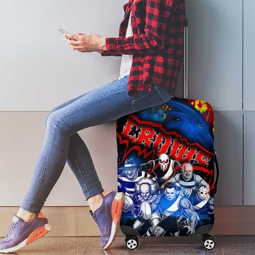 Step Into Horror Domain Crows Football Luggage Cover Halloween Horror Movie Characters - Aussie Hoodie