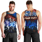 Step Into Horror Domain Crows Football Men Tank Top Halloween Horror Movie Characters - Aussie Hoodie