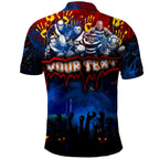 Step Into Horror Domain Crows Football Polo Shirt Halloween Horror Movie Characters - Aussie Hoodie