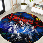 Step Into Horror Domain Crows Football Round Carpet Halloween Horror Movie Characters - Aussie Hoodie