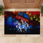 Step Into Horror Domain Crows Football Rubber Doormat Halloween Horror Movie Characters - Aussie Hoodie