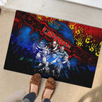 Step Into Horror Domain Crows Football Rubber Doormat Halloween Horror Movie Characters - Aussie Hoodie