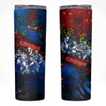 Step Into Horror Domain Crows Football Skinny Tumbler Halloween Horror Movie Characters - Aussie Hoodie