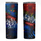 Step Into Horror Domain Crows Football Skinny Tumbler Halloween Horror Movie Characters - Aussie Hoodie