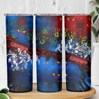 Step Into Horror Domain Crows Football Skinny Tumbler Halloween Horror Movie Characters - Aussie Hoodie