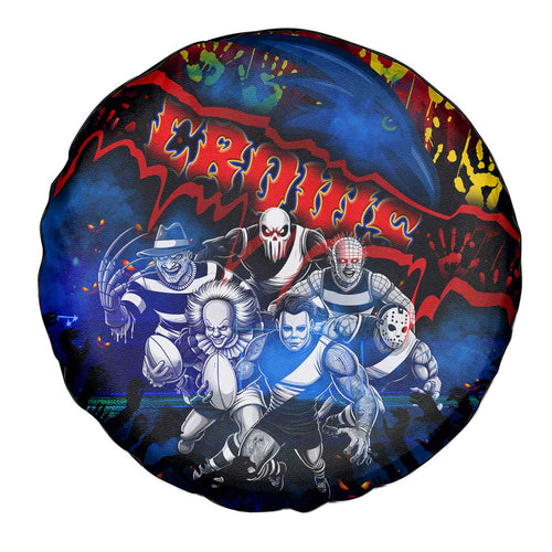 Step Into Horror Domain Crows Football Spare Tire Cover Halloween Horror Movie Characters - Aussie Hoodie