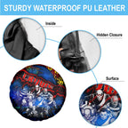 Step Into Horror Domain Crows Football Spare Tire Cover Halloween Horror Movie Characters - Aussie Hoodie