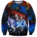 Step Into Horror Domain Crows Football Sweatshirt Halloween Horror Movie Characters - Aussie Hoodie